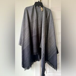 Gray and Black Ombre Shawl